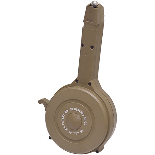 RWB DRUM MAG GLOCK 45ACP 40RD TAN POLYMER (20)